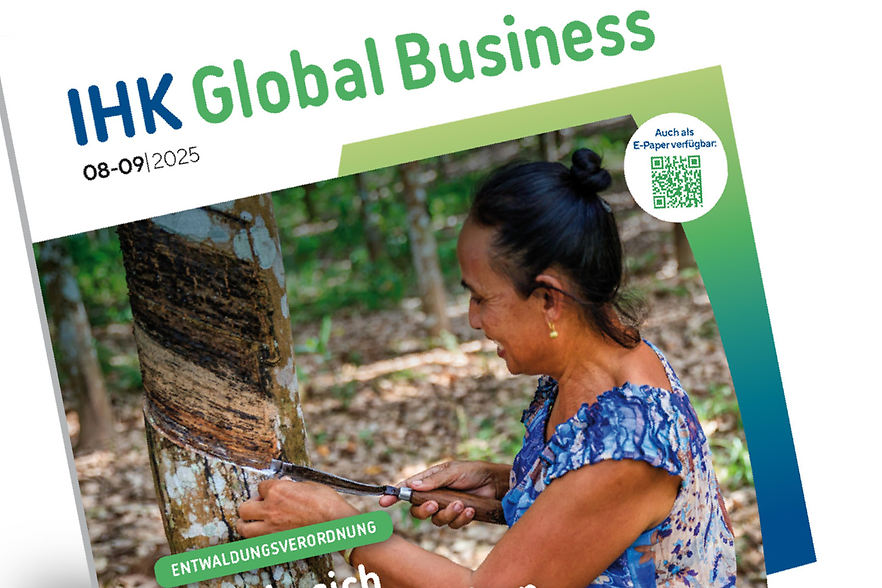 Cover der IHK Global Business Ausgabe August und September 2025.
