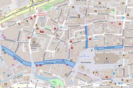 Karten Passantenfrequenz Ulm
