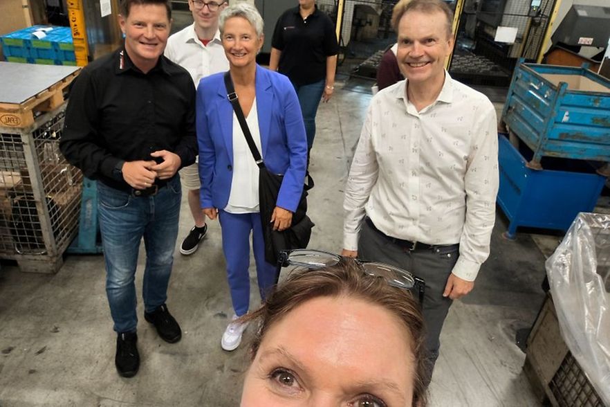 Kai Ellenberger, Tim Teubner-Littig, Veronika Pommer und Philip Pongratz bei Ellenberger Kaiserslautern