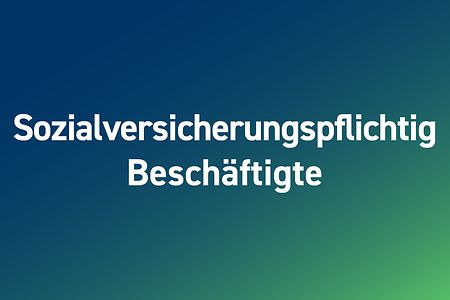 Grafik mit der Aufschrift "Sozialversicherungspflichtig Besch&auml;ftigte"