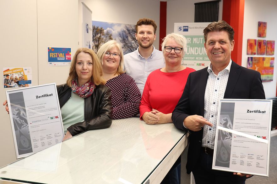 Die Beraterinnen und Berater der Startercenter NRW M&uuml;nsterland und Emscher-Lippe