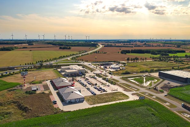Das Pommerndreieck von oben fotografiert.