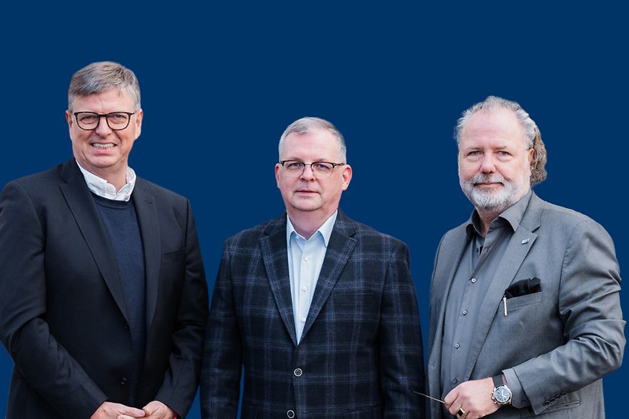 Die drei Pr&auml;sidenten der IHKs in Mecklenburg-Vorpommern