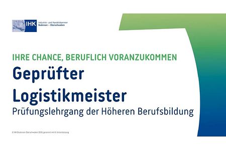 Titelseite des KI-Videos zum Gepr&uuml;ften Logistikmeister