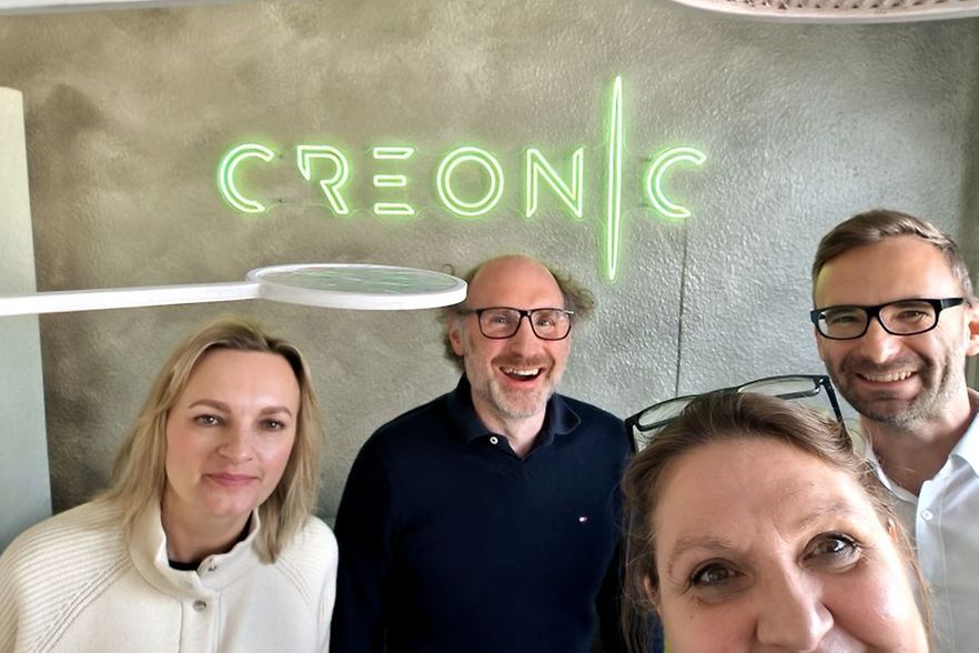 Unternehmensbesuch von Veronika Pommer und Tobias Tr&uuml;mner bei Creonic GmbH