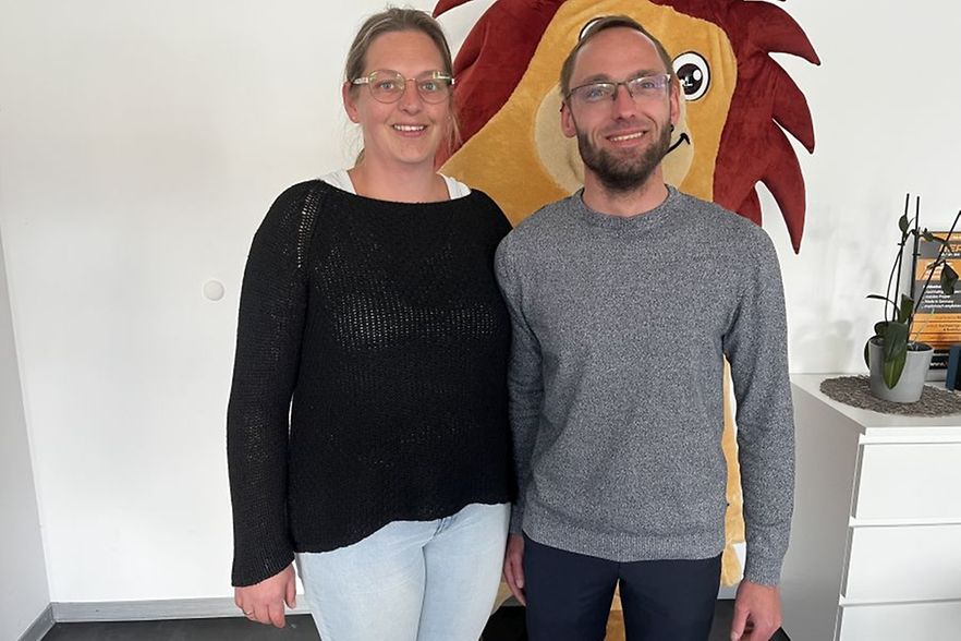 Betriebsbesuch bei Dominik Fellner mit Frau, EHK, Alsenz