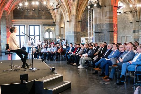 Feierstunde im Kr&ouml;nungssaal des Rathauses Aachen