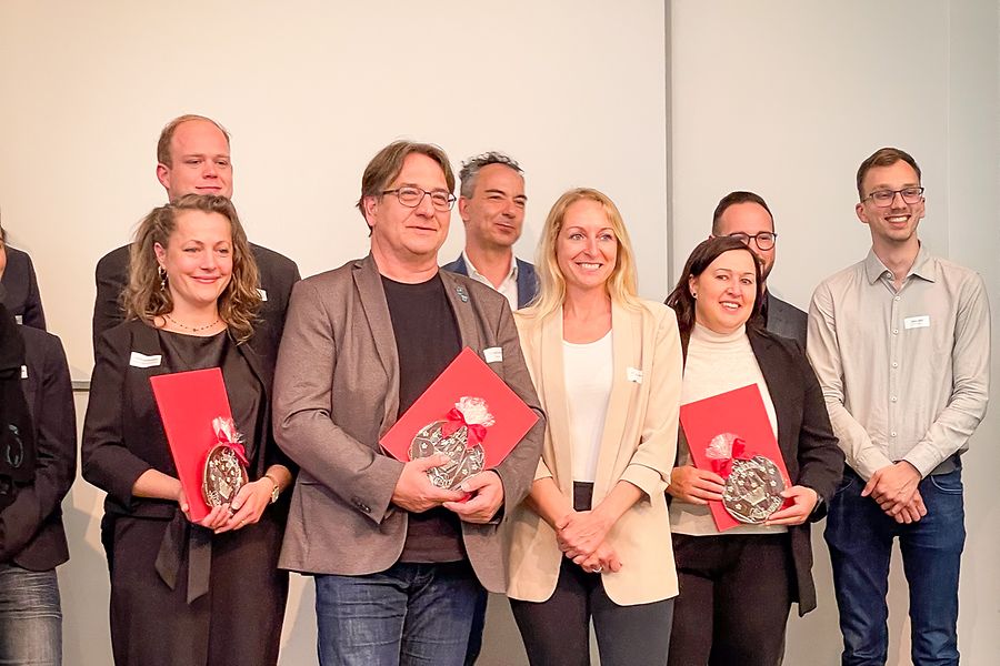 Preisträger des Innenstadtwettbewerbes 2026 auf der Bühne