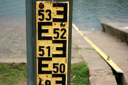 Messstand, Tiefenmesser, Wasserstand