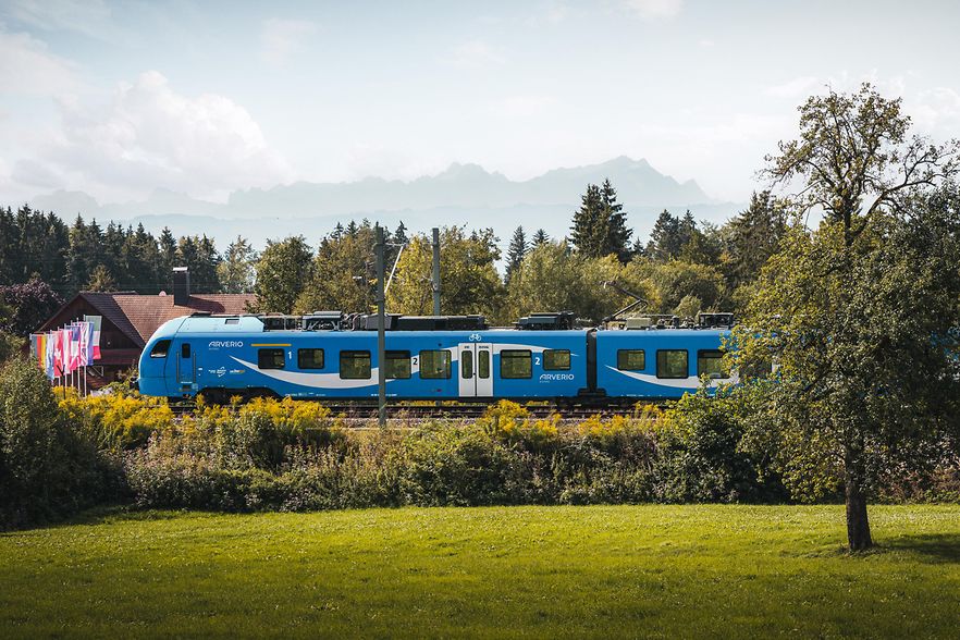 Arverio-Zug in der Landschaft