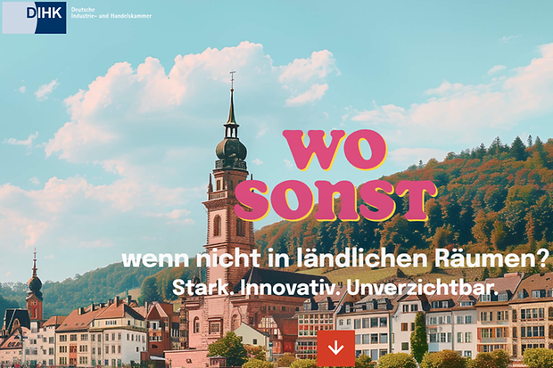 Das Bild zeigt das Cover der DIHK-Kampagne zum starken 